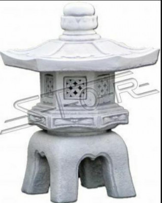 Japanischer Garten Dekoration Garten Deko Statue Figur Weiß Skulptur