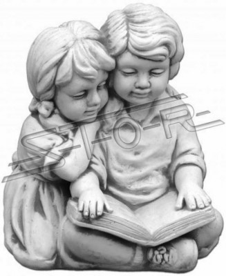 Junge & Mädchen Lesen Garten Dekoration Kinder Figur Figuren