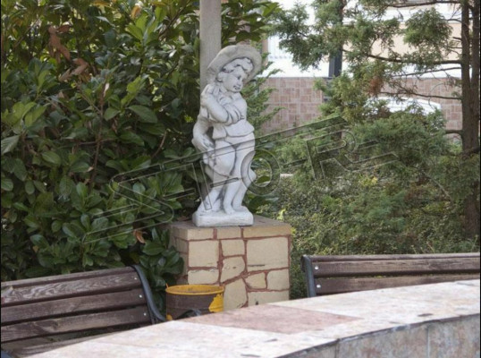 Junge 70cm Figur Statue Figuren Skulptur Statuen Garten Weiß Dekoration