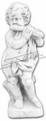 Junge 70cm Figur Statue Figuren Skulptur Weiß Statuen Garten Dekoration