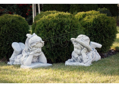 Junge Bub 31cm Figur Statue Figuren Skulptur Statuen Garten Dekoration