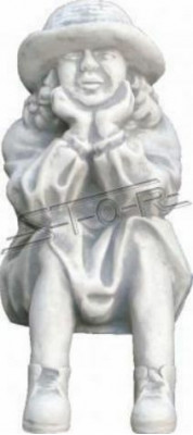 Junge Sitzende Figur Statue Figuren Skulptur Statuen Garten Dekoration Sofort