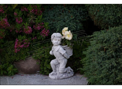 Junge Bub 40cm Figur Statue Figuren Skulptur Statuen Garten