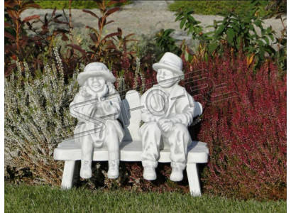 Junge Sitzende Figur Statue Figuren Skulptur Statuen Garten Dekoration S105002