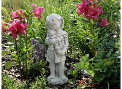 Kind 44cm Skulptur Design Figur Statue Garten Figuren Statuen