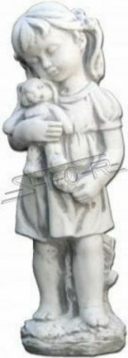 Kind 44cm Skulptur Design Figur Statue Garten Figuren Statuen