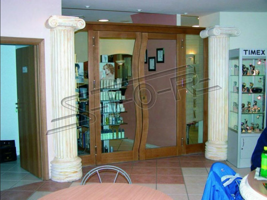 Krone für Säulen Statuen Säule Dekoration 15cm Stein Figuren Antik Stil