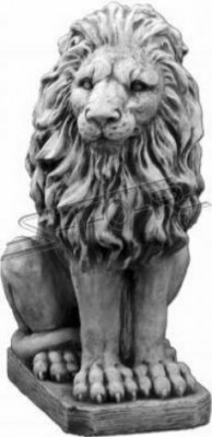 Löwe Gartenfigur Terrassen Garten Skulptur Figuren Skulpturen Statuen