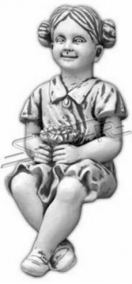 Mädchen Sitzende Figur Statue Figuren Skulptur Statuen Garten