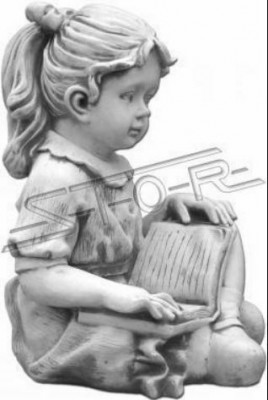 Mädchen Sitzende Figur Statue Dekorative Figuren Skulptur Statuen Garten