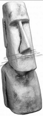 Moai Statue Skulptur Figur Designer Garten Terrasen Deko Skulpturen