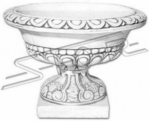 Natur Blumenkübel Pflanz Kübel Dekoration Figur Blumentöpfe Vasen Garten