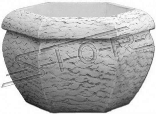 Natur Blumenkübel Pflanz Kübel Dekoration Garten Vasen Figur Blumentöpfe