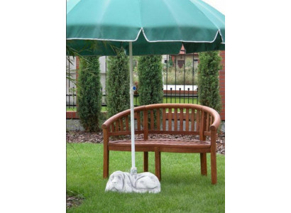 Schirmständer Sonnen Schirm Sockel Fuß Hund Figur Statue Garten