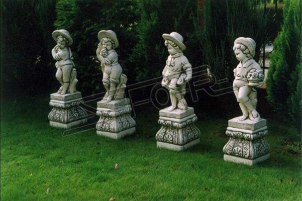 Sockel 27cm für Skulptur Design Figur Statue Garten Figuren Statuen