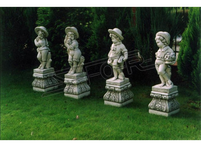Sockel 27cm für Skulptur Design Figur Statue Garten Figuren Statuen