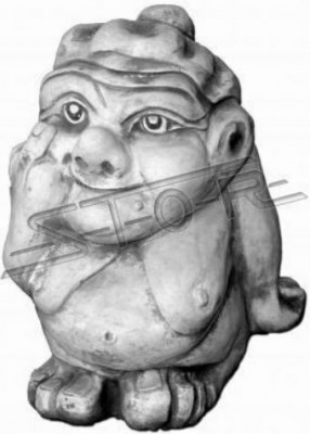 Troll 36cm Skulptur Design Figur Statue Garten Figuren Statuen