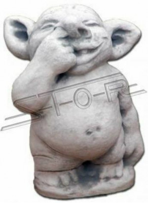 Troll 34cm Skulptur Design Figur Statue Garten Figuren Statuen