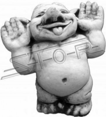 Troll 24cm Skulptur Design Figur Statue Garten Figuren Dekorative Statuen