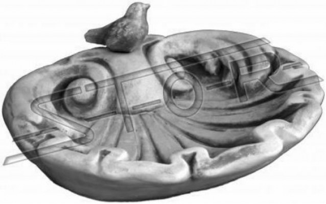 Vogel Tränke Skulptur Dekor Design Figur Statue Garten Figuren Statuen