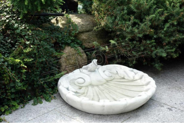 Vogel Tränke Dekor Skulptur Design Figur Statue Garten Figuren Statuen