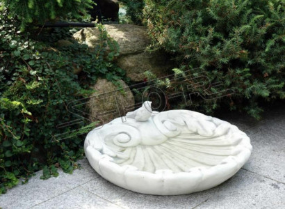 Vogel Tränke Dekor Skulptur Design Figur Statue Garten Figuren Statuen