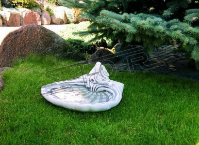 Vogel Tränke Skulptur Design Figur Statue Garten Figuren Statuen