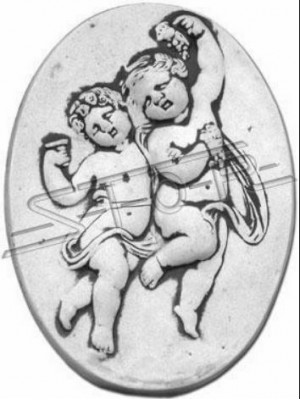 Wandrelief Steinplatte Bild Azteken Engel Antil Relief Bilder Steinguss