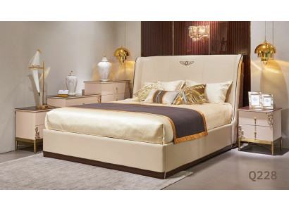 Bett 2x Nachttisch 3 tlg. Schlafzimmer Sets Design Modern Luxus Betten