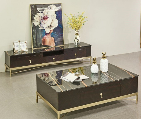 Anrichte Low Board Side Schrank Wohn Zimmer Sideboard Couchtisch