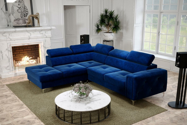 Design Ecksofa L-Form Couch Polsterung Luxus Wohnzimmer Soft Style Couchen Neu