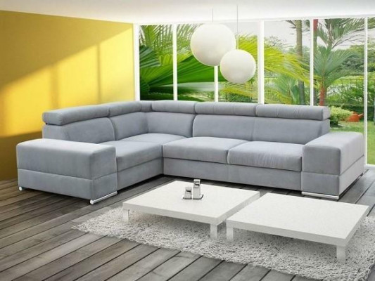 Ecksofa Couch Sofas Textil Bett Funktion Design L Form Modern Luxus Couchen Neu