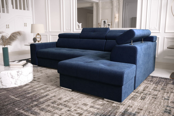 Ecksofa L Form Couch Polsterung Wohnzimmer Couchen Sofas Modern Schwarz Design