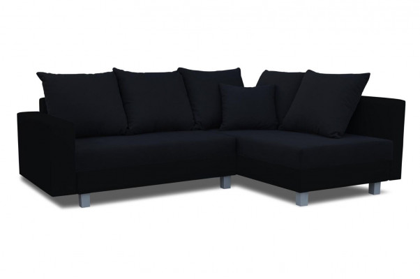 Ecksofa L-Form mit Puff Design Sofa Ecksofa Couch Polster Textil Sofas Neu