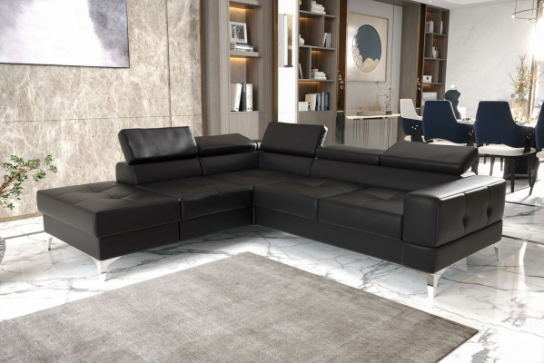 Ecksofa L-Form Sofa Wohnlandschaft Polster Multifunktion Design Modern Textil