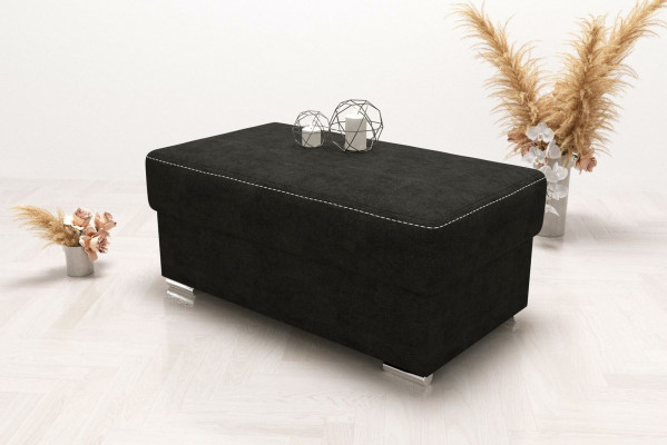 Möbel Wohnen Sitzbänke Sitz Textil Grün Design Ottomane Hocker Polsterhocker Fuß