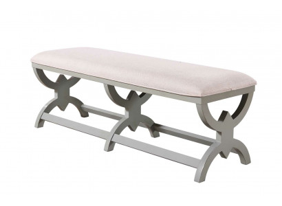 Sitz Polster Bank Polster Sitz Textil Stoff Holz Stil Design Hocker Fußhocker