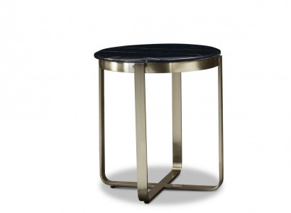 Runder Beistelltisch Couchtisch Edelstahl Luxus Möbel Wohnzimmer