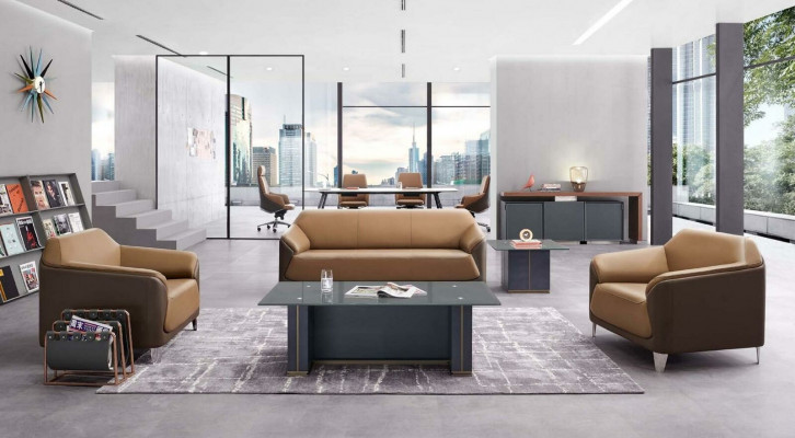 Komplett Set Sofagarnitur 3+1+1 Sitzer + Couchtisch Designer Wohnlandschaft