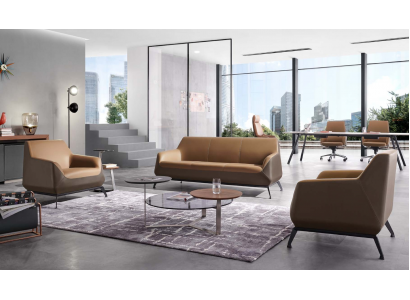 Sofa Wohnzimmer Set Sofagarnitur 3+1+1 Sitzer Couchtisch Designer
