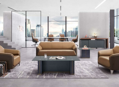 Sofagarnitur 3+1 Sitzer Design Sofa Polster Moderne Couchen Set Büro
