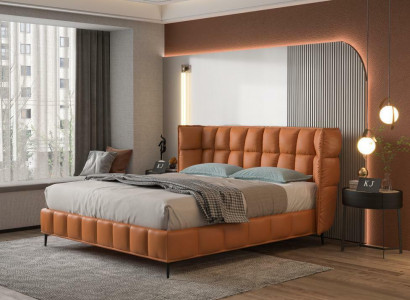 Bett Polster Design Luxus Hotel Betten Ehe 180x200cm Leder Doppel