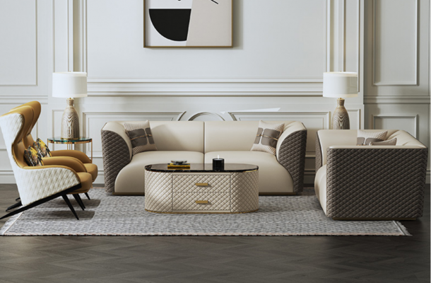 Sofa Dreisitzer Couch Klassische Neu Polster 3 Sitzer Deko Leder Couchen