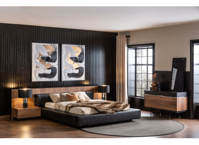 Schlafzimmer Sets Bett Nachttische Kommode Hotel Qualität Möbel 5tlg