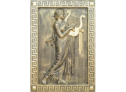 Musik Wandrelief Antik Stil Relief Wand Gemälde Antike Handarbeit Gott Bild Neu