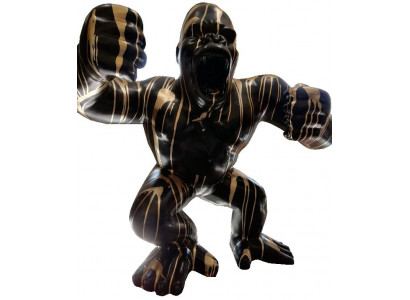 Abstrakte Dekoration Gartenfigur Gorilla Statue Deko Bunt Bemalte Statuen Neu