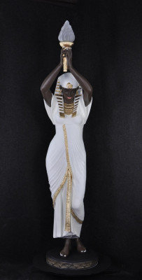 Stehleuchte Skulptur Figur Lampen Leuchte Ägypten Statue Figuren Skulpturen Deko