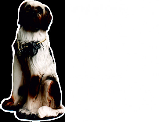 Hund Figur Statue Skulptur Figuren Skulpturen Dekoration Deko Bernhardiner Hunde