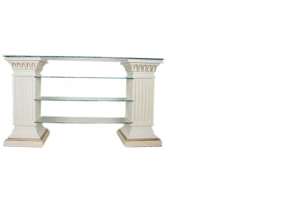 Design Vitrine Regal Glas Säule Vitrinen Regale TV Schrank Wohnzimmer 1871 Neu
