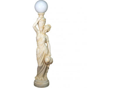 Antike Stil Figur Lebensgroß mit Beleuchtung Stehlampe Lampe Lampen Standleuchte